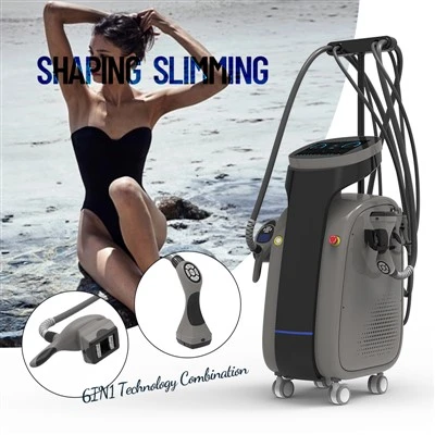 Multifonksyon 4 manch kò minceur roulo vakyòm cavitation RF machin